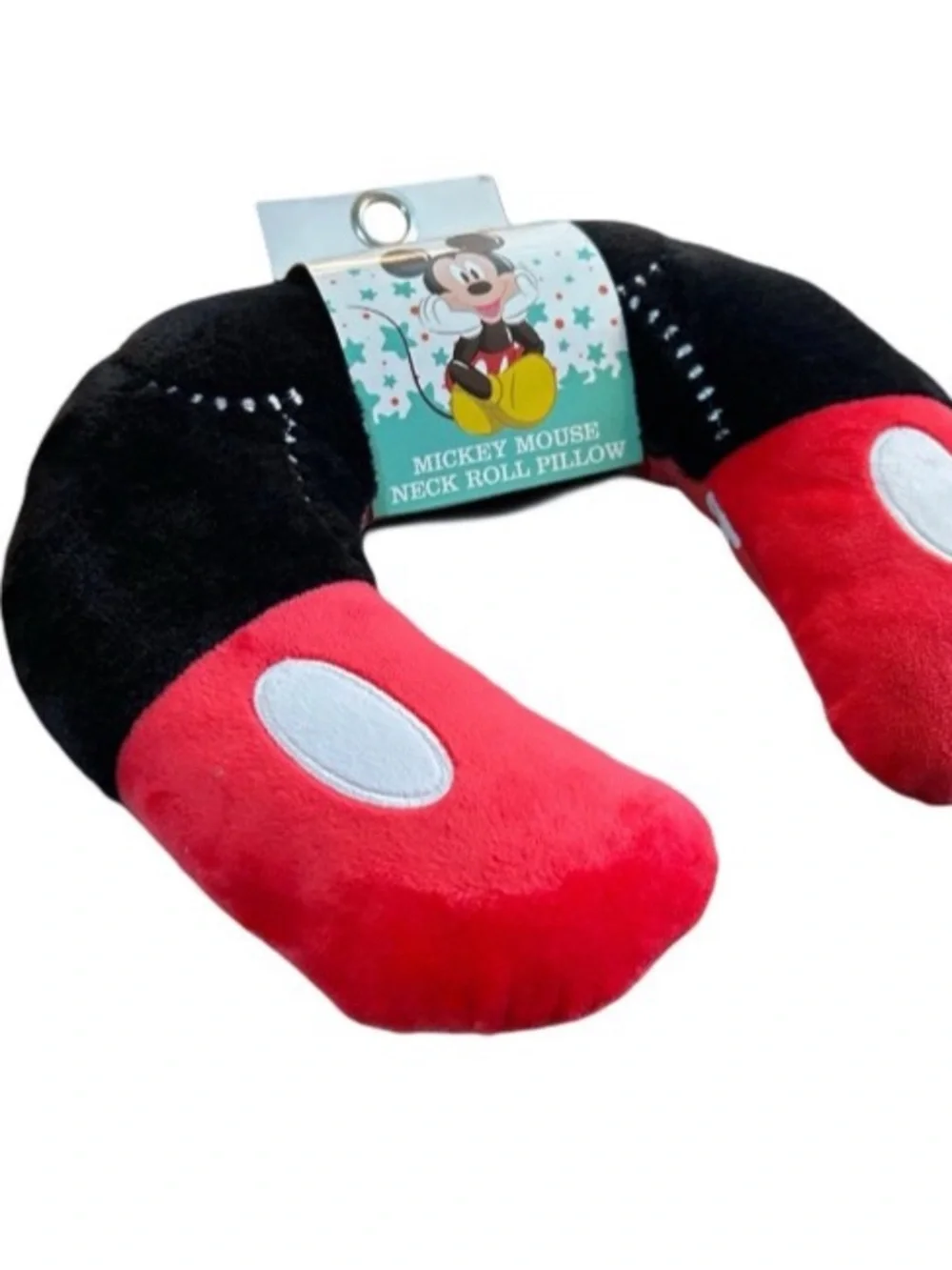 Disney Baby Toddler Kid Mickey Mouse Neck Roll Travel Pillow, 9” Plush Soft New